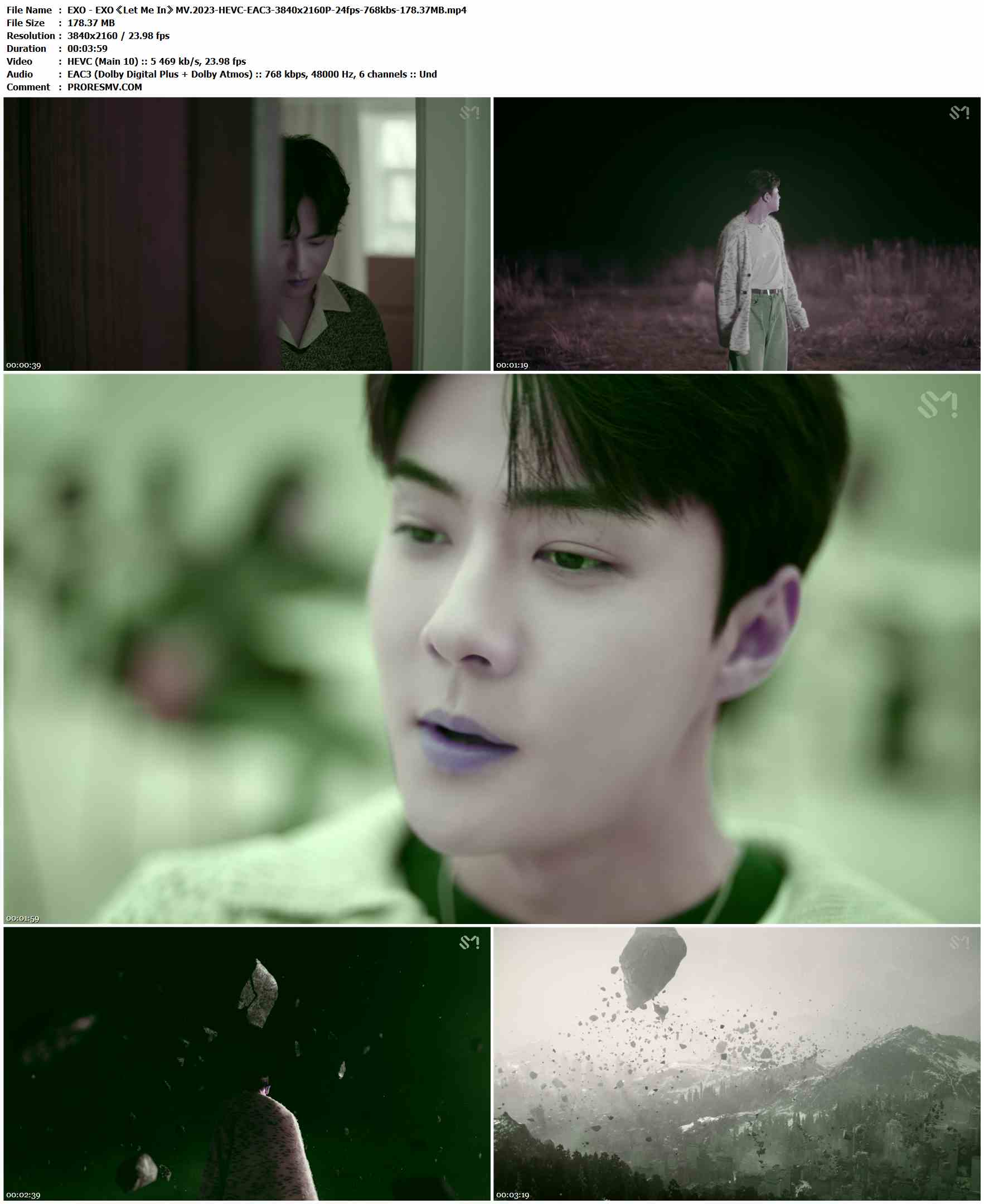 EXO - EXO《Let Me In》MV.2023-HEVC-EAC3-3840x2160P-24fps-768kbs-178.37MB官方MV_高清MV